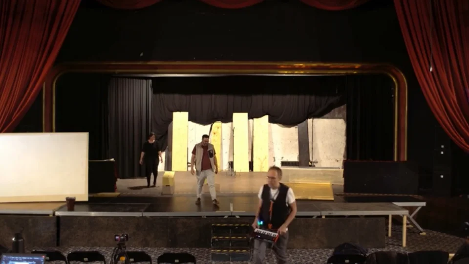 Mein Kampf – Probe im Urania 70 während der Umbauten | Bild: Theater Apron
