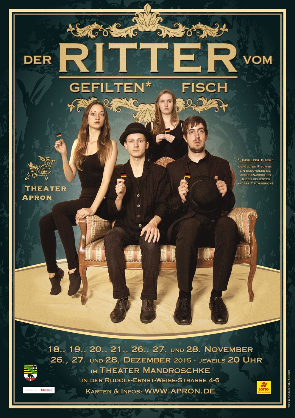 Der Ritter vom gefilten Fisch – Plakat | Bild: Axel Kohout Der Ritter vom gefilten Fisch – Plakat | Bild: Axel Kohout